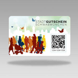 Stadtgutschein Schwabmünchen Gutscheinkarte (Design 1)